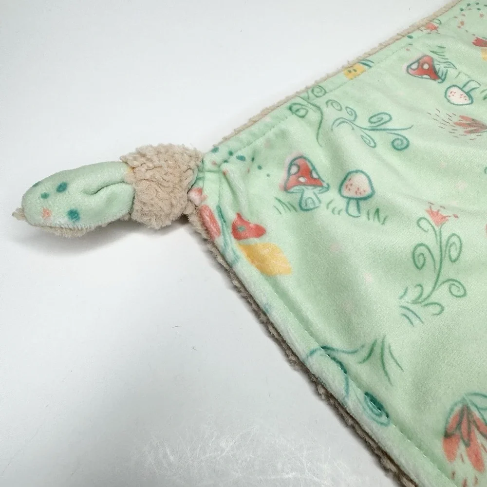 Mary Meyer Fairyland Fox Plush Lovey Security Blanket Floral Knotted Ends